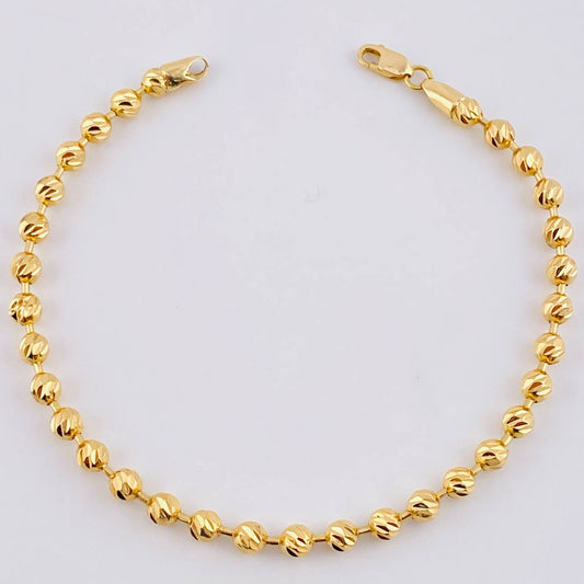 Pulso Militar 6.05gr / 18.5cm / 4mm Oro Amarillo 18K
