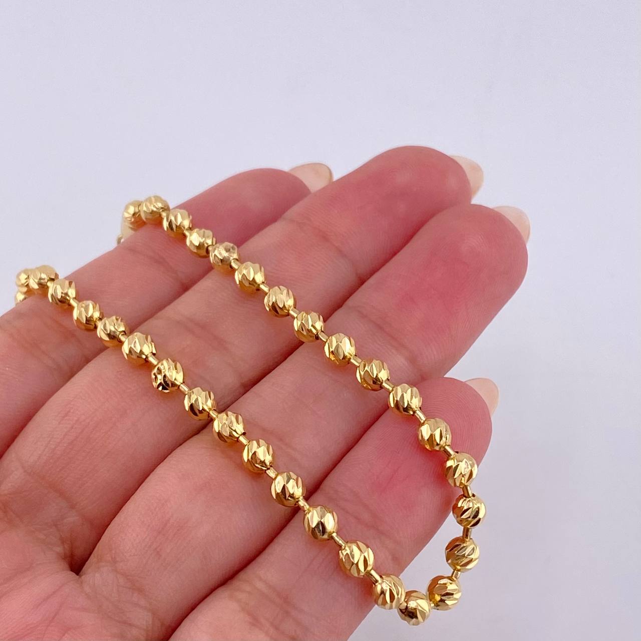Pulso Militar 6.05gr / 18.5cm / 4mm Oro Amarillo 18K