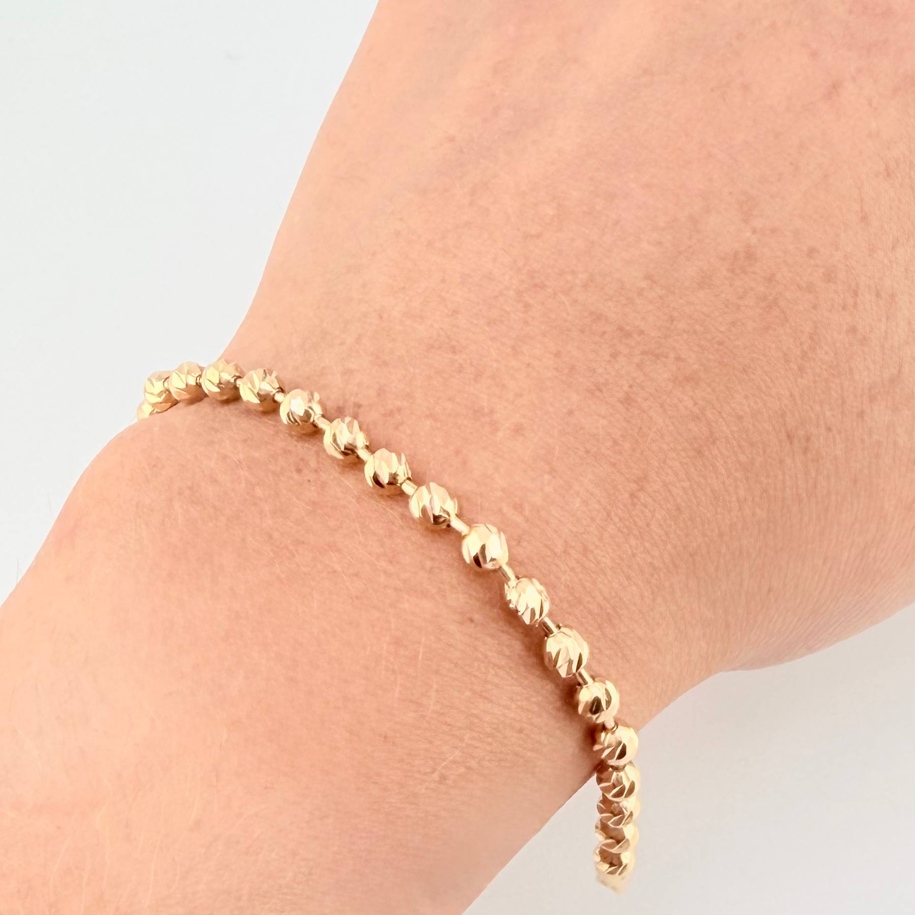 Pulso Militar 6.05gr / 18.5cm / 4mm Oro Amarillo 18K