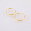 Candongas Aro Liso 0.55 g / 1.3 cm Oro Amarillo 18K