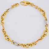Pulso Aro Seguido 3.85gr / 19cm / 5mm Tres Oros 18K
