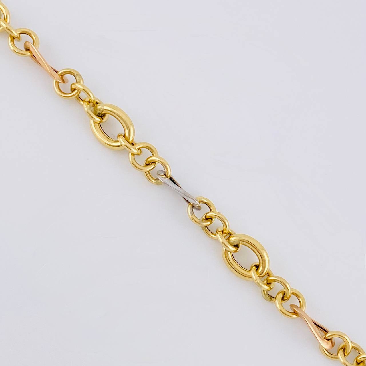 Pulso Aro Seguido 3.85gr / 19cm / 5mm Tres Oros 18K