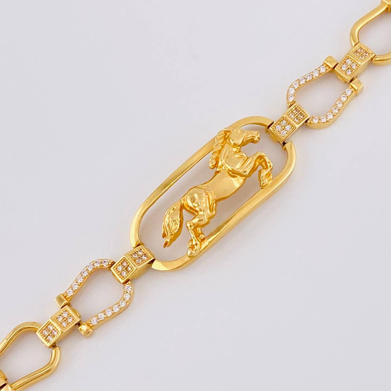 Pulso Caballo Herraduras 20gr / 22cm / 10mm Oro Amarillo Nac.Esp. 18K *