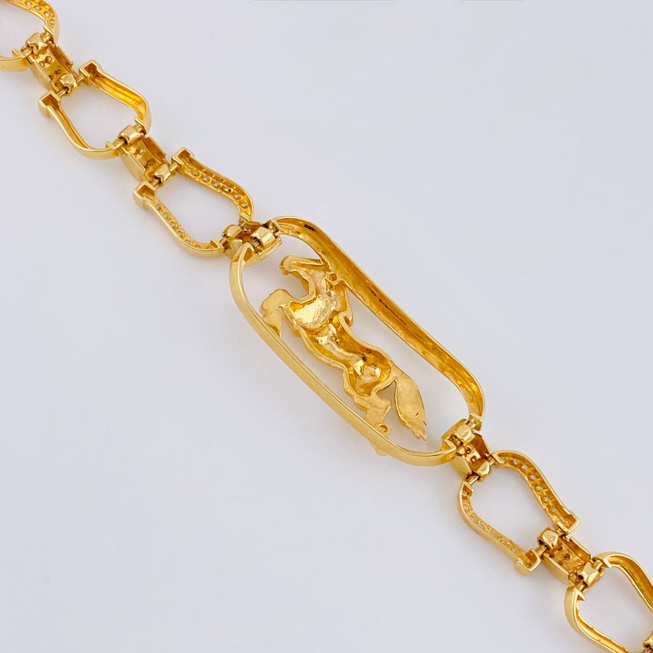 Pulso Caballo Herraduras 20gr / 22cm / 10mm Oro Amarillo Nac.Esp. 18K *