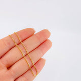 Cadena Veneciana 5.5g / 70cm / 1.1mm Oro Amarillo 18K