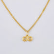 Set Cadena Cubana + Dije Infinito / 1.65gr / 46.6 cm Oro Amarillo 18K