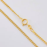 Set Cadena Cubana + Dije Infinito / 1.3gr / 46.2 cm Oro Amarillo 18K