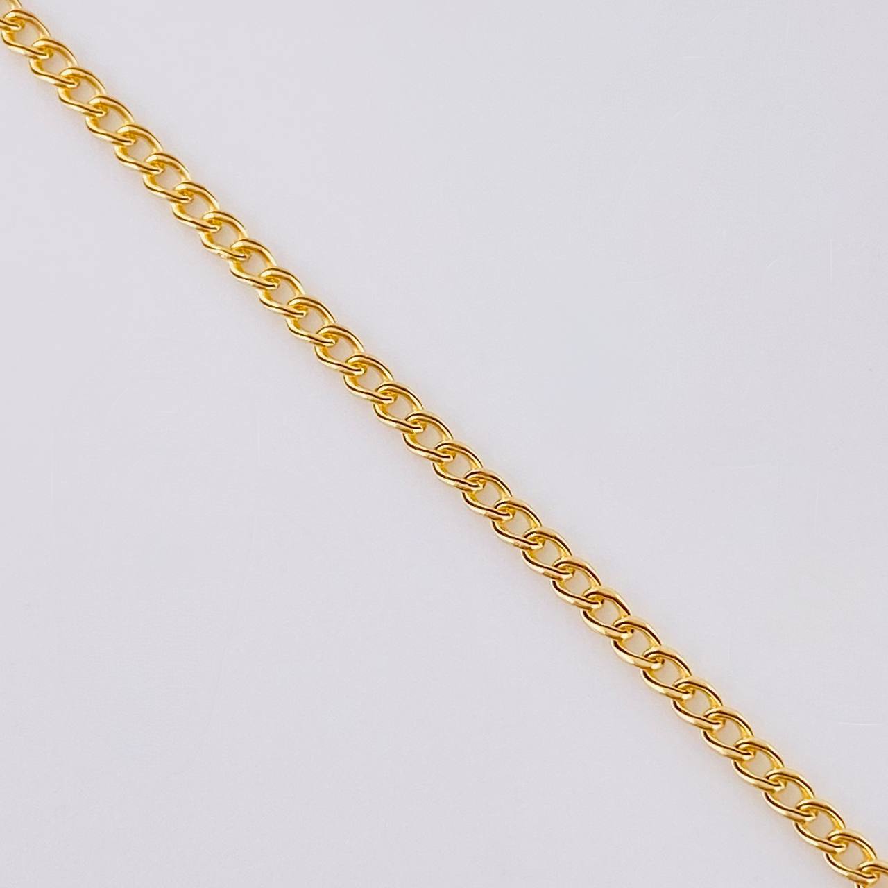 Set Cadena Cubana + Dije Infinito / 1.3gr / 46.2 cm Oro Amarillo 18K