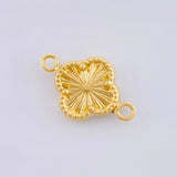 Herraje Trebol Dorado 0.6gr / 1.5cm / Oro Amarillo 18K