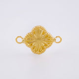 Herraje Trebol Dorado 0.6gr / 1.5cm / Oro Amarillo 18K