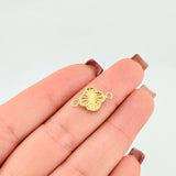 Herraje Trebol Dorado 0.6gr / 1.5cm / Oro Amarillo 18K