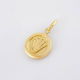 Dije Corona Circular 0.9gr / 2.3cm / Oro Amarillo 18K