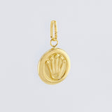 Dije Corona Circular 0.9gr / 2.3cm / Oro Amarillo 18K