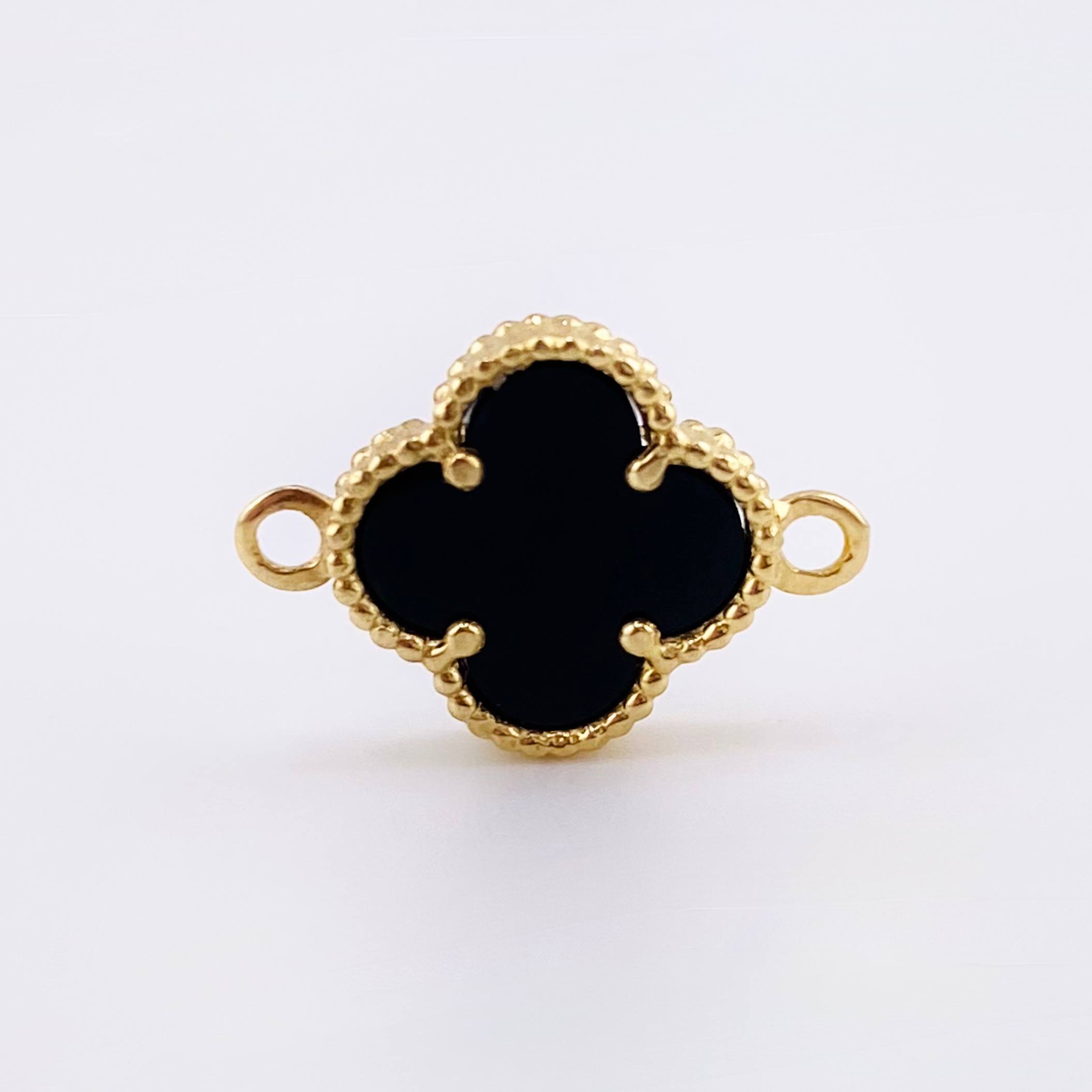 Herraje Trebol 0.75 g / 1.5 cm Oro Amarillo 18K