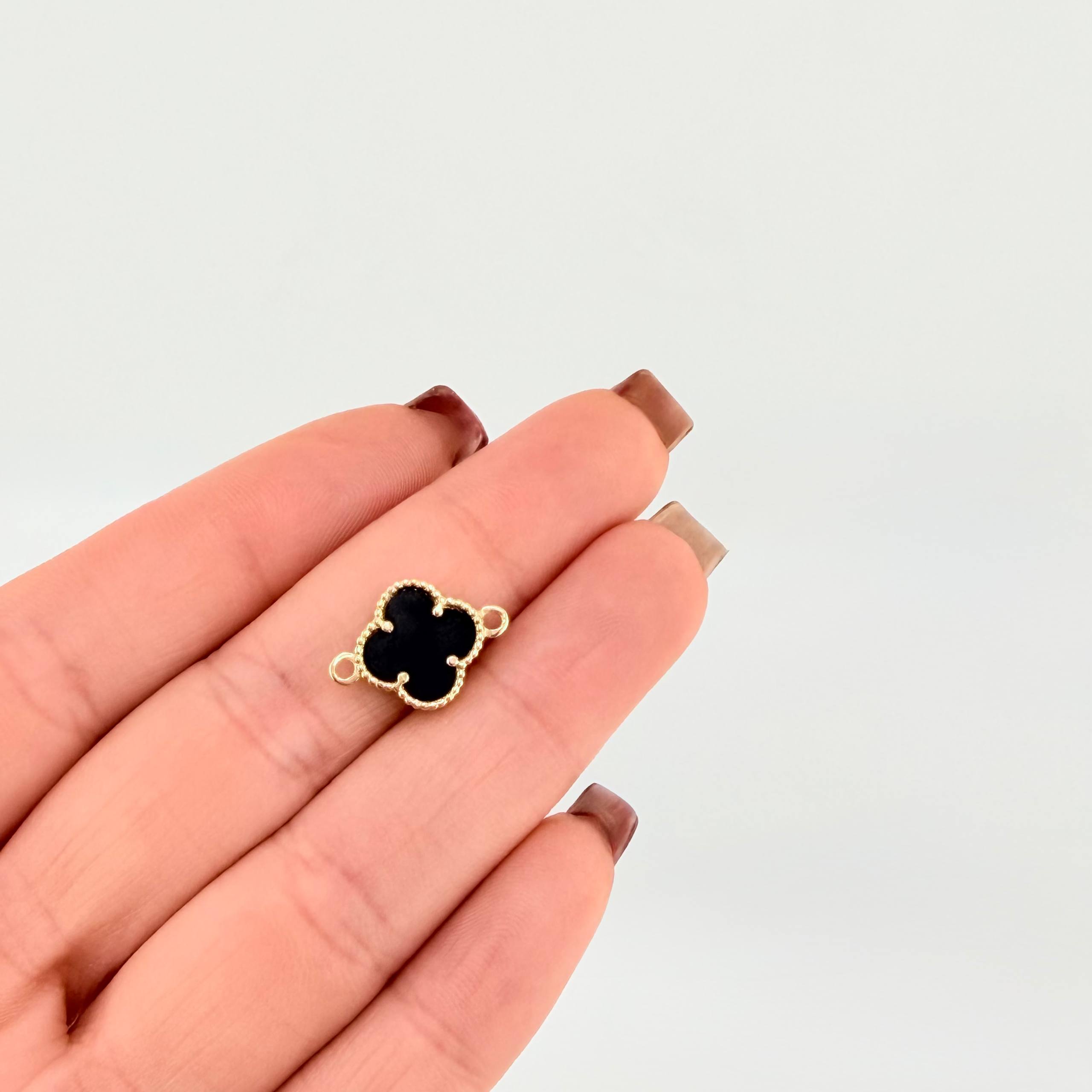 Herraje Trebol 0.8 g / 1.5 cm Oro Amarillo 18K