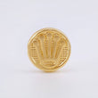 Herraje Tambor Corona Circular 0.5gr / 1cm / Oro Amarillo 18K *
