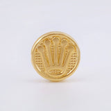 Herraje Tambor Corona Circular 0.5gr / 1cm / Oro Amarillo 18K *