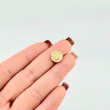 Herraje Tambor Corona Circular 0.45gr / 1cm / Oro Amarillo 18K ©