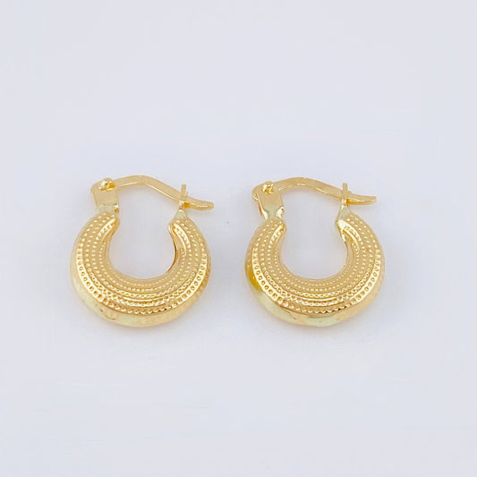 Candongas Salo 1.2gr / 1.5cm / Oro Amarillo 18K