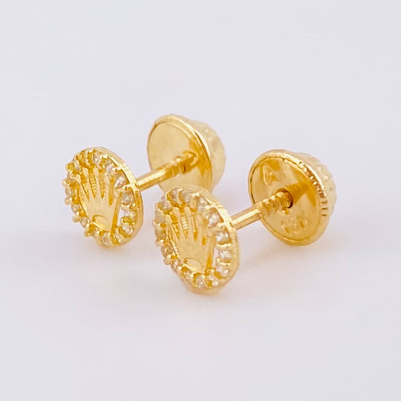 Topos Corona Circular Tupida 0.7gr / 5.7mm Oro Amarillo 18K *