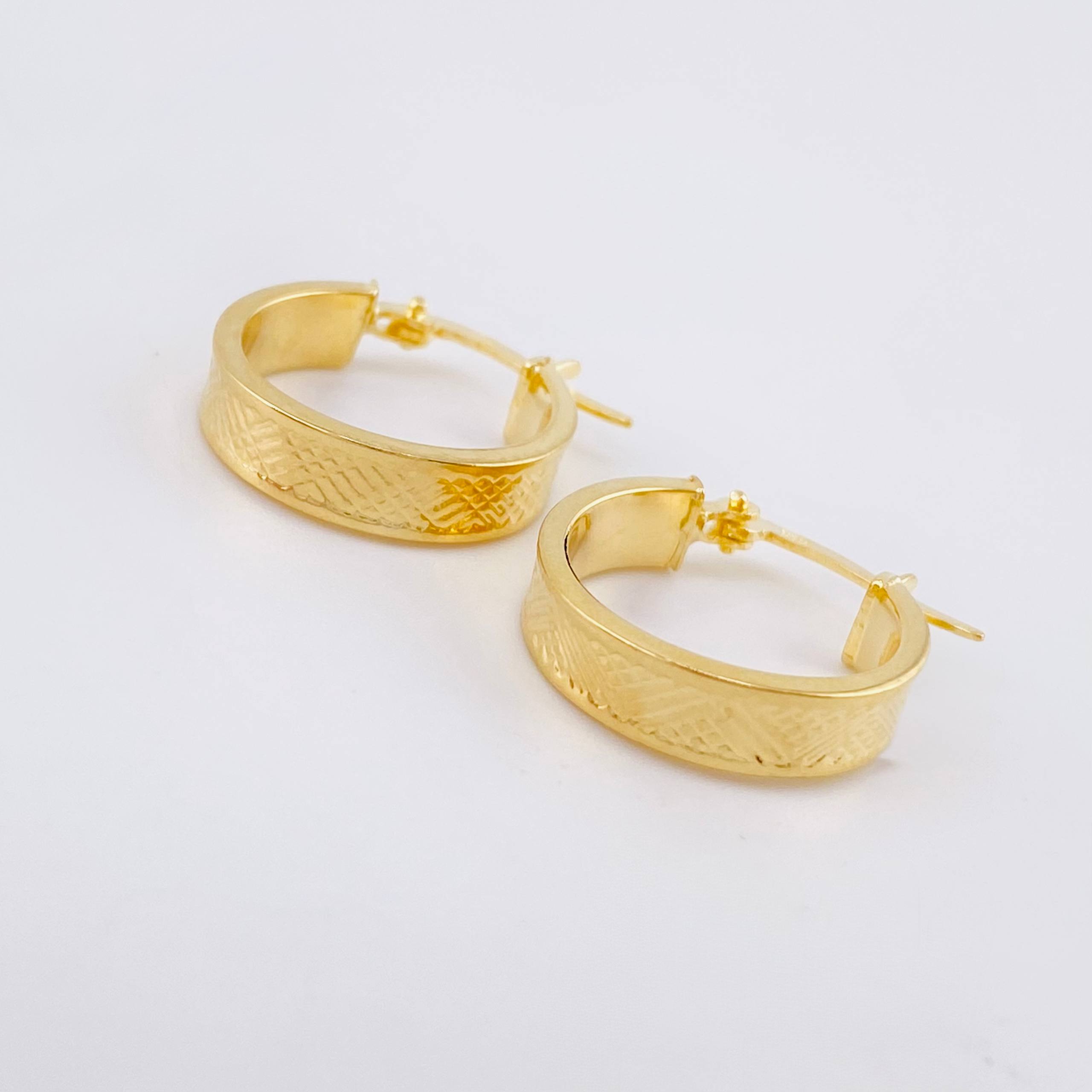 Candongas Tribal 1.9gr / 2cm / Oro Amarillo 18K *