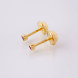 Topos Rubies 6pts 0.65gr / 2.4mm Oro Amarillo 18K