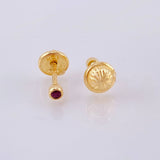Topos Rubies 6pts 0.65gr / 2.4mm Oro Amarillo 18K