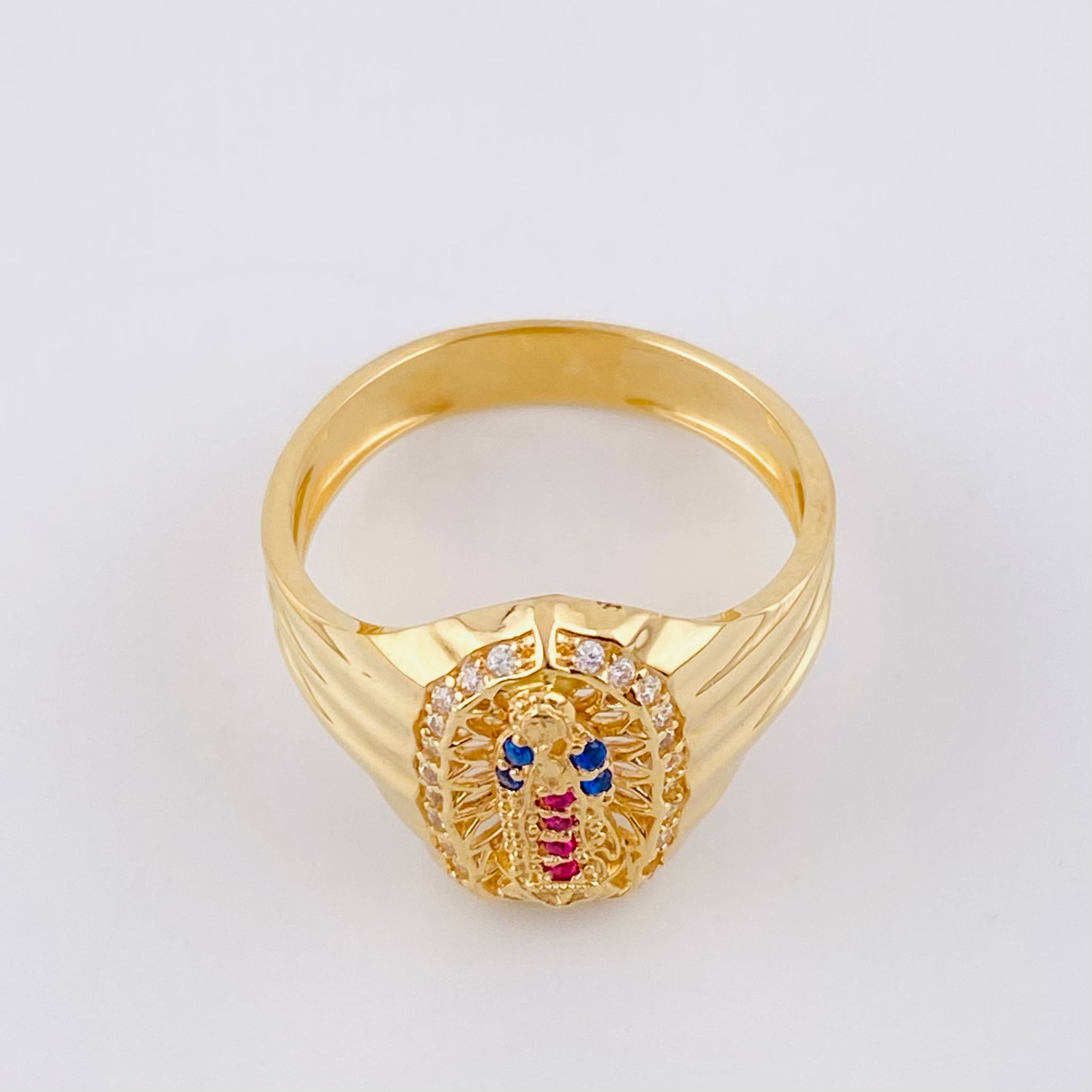 Anillo Virgen de Guadalupe 3.65g / T7 Oro Amarillo 18K