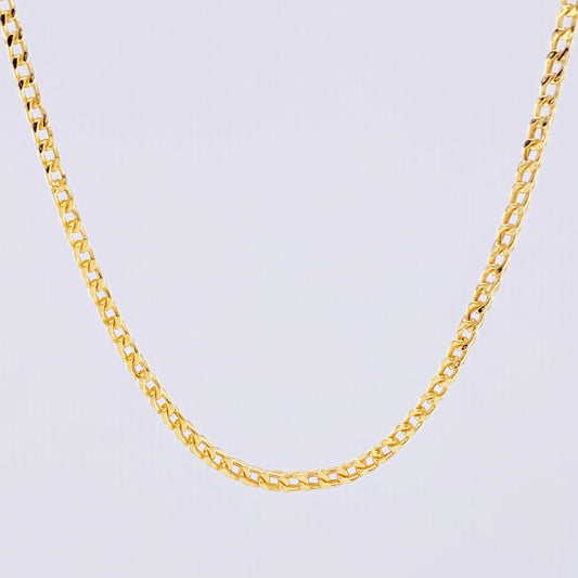 Cadena Franco 7.85g / 60cm / 2.05mm Oro Amarillo 18K