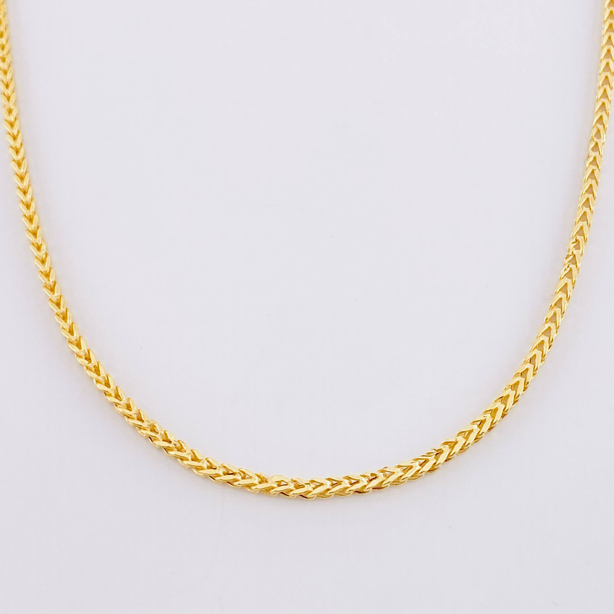 Cadena Franco 7.9g / 60cm / 2.05mm Oro Amarillo 18K