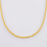 Cadena Franco 9.2g / 60cm / 2.2mm Oro Amarillo 18K