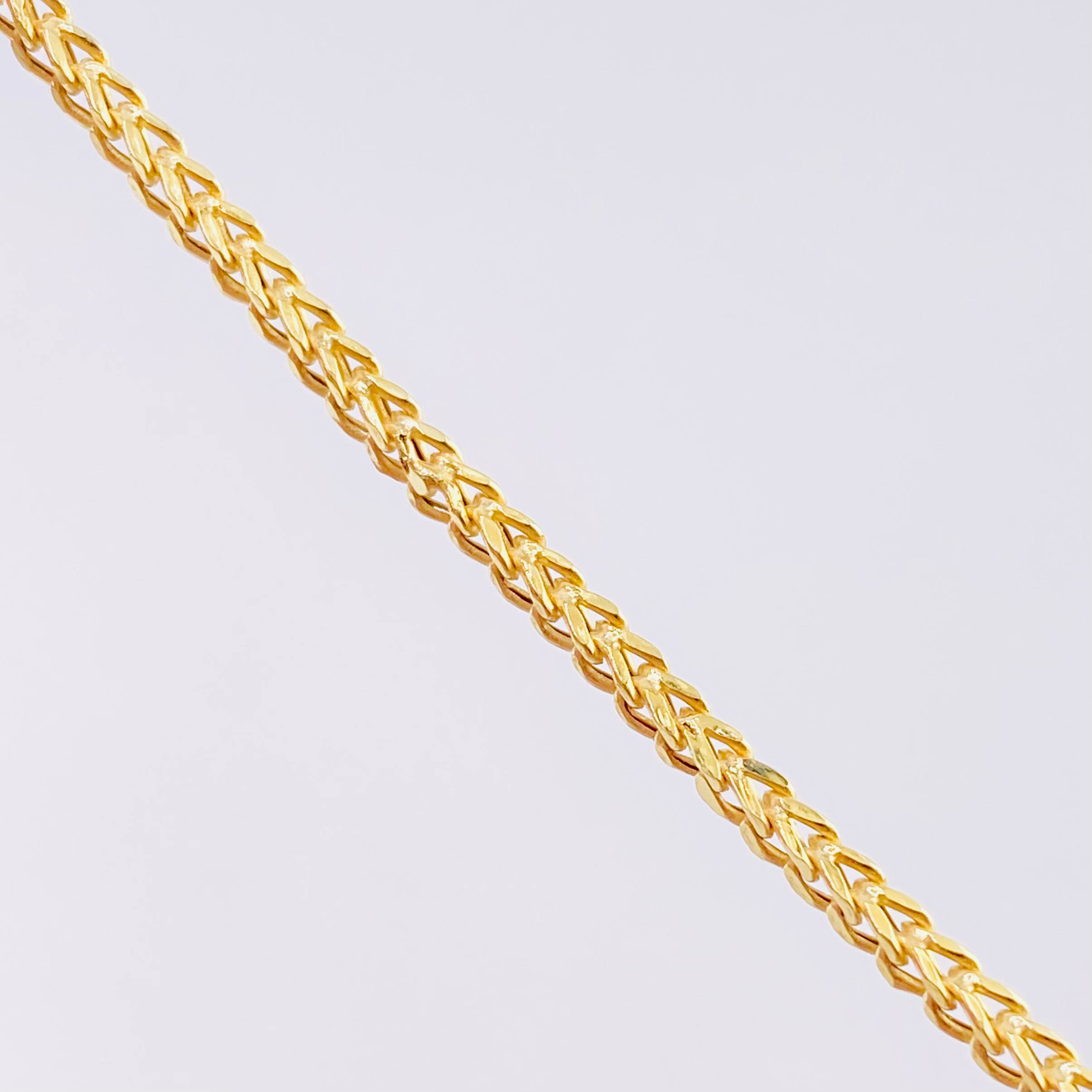 Cadena Franco 7.65g / 59.7cm / 2.05mm Oro Amarillo 18K