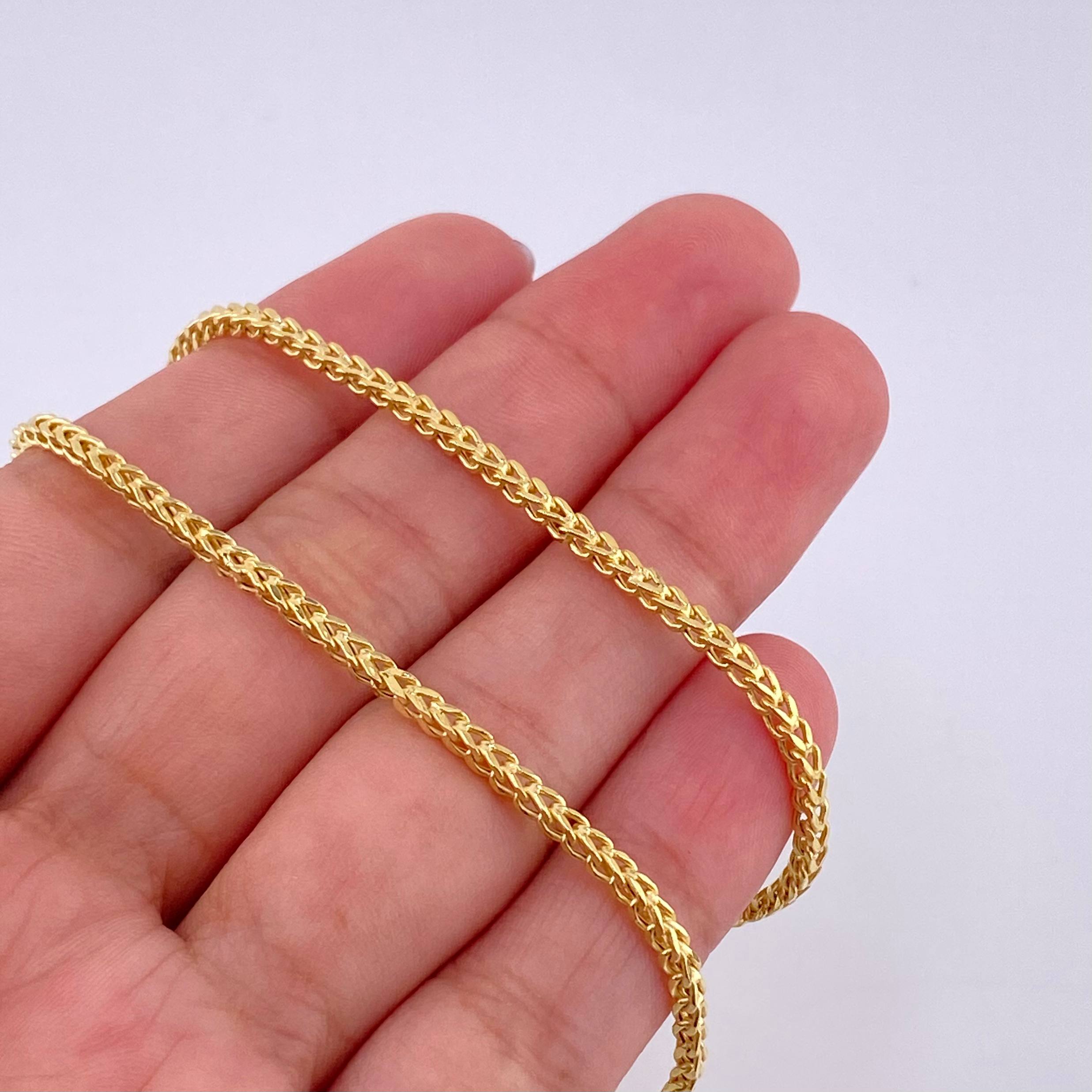 Cadena Franco 7.9g / 60cm / 2.05mm Oro Amarillo 18K
