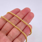 Cadena Franco 9.2g / 60cm / 2.2mm Oro Amarillo 18K