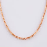 Cadena Franco 13.9g / 60cm / 2.8mm Oro Rosa 18K