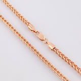 Cadena Franco 13.9g / 60cm / 2.8mm Oro Rosa 18K