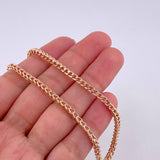 Cadena Franco 13.9g / 60cm / 2.8mm Oro Rosa 18K