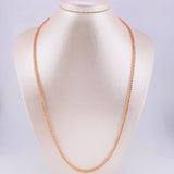 Cadena Franco 13.9g / 60cm / 2.8mm Oro Rosa 18K