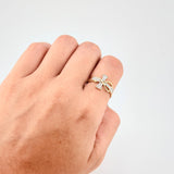 Anillo Cruz Infinito 2.95g / T6 3/4 Oro Amarillo 18K