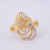 Anillo Filigrama Corazon 3.15g / T7 1/4 Oro Amarillo 18K