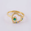 Anillo Silueta Corazon 1.7g / T6 Oro Amarillo 18K