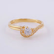 Anillo Solitario Bypass 2.25g / T6 Oro Amarillo 18K
