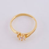 Anillo Solitario Bypass 2.25g / T6 Oro Amarillo 18K