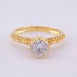 Anillo Canasta Solitario 3.7g / T7 3/4 Oro Amarillo 18K