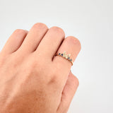 Anillo Silueta Mariposa Zirconias 1.5g / T6 Oro Amarillo 18K