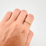 Anillo Silueta Mariposa Zirconias 1.4g / T5 3/4 Oro Amarillo 18K