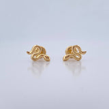 Topos Serpiente 0.8gr / Lisos Oro Amarillo 18K $