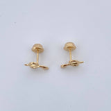 Topos Serpiente 0.8gr / Lisos Oro Amarillo 18K $