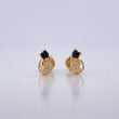 Topos Gato Moño 0.95gr / Circones Blancos Negros Oro Amarillo 18K $