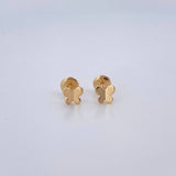 Topos Mariposa 0.65gr / Lisos Oro Amarillo 18K $